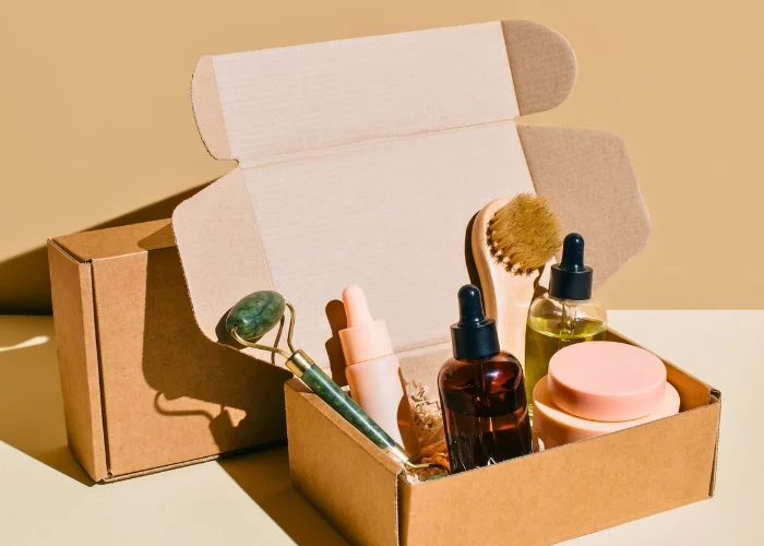 Beautiful custom skin care boxes by Tim Packaging for high-quality products.